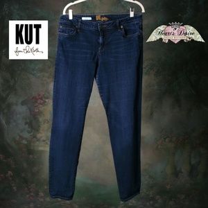 Kut from the Kloth Toothpick Skinny Dark Jeans 12.